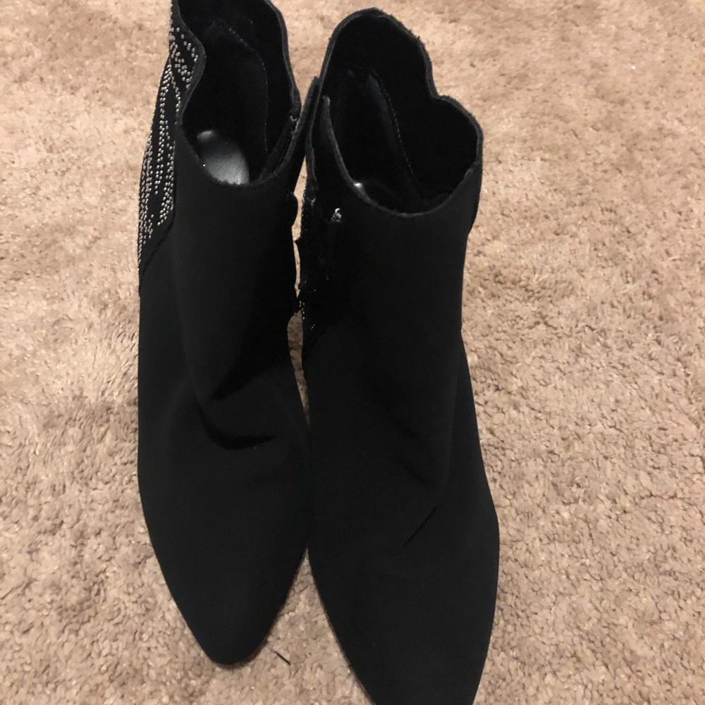 Women’s Ankle Boots Me Too Black Suede 11 M